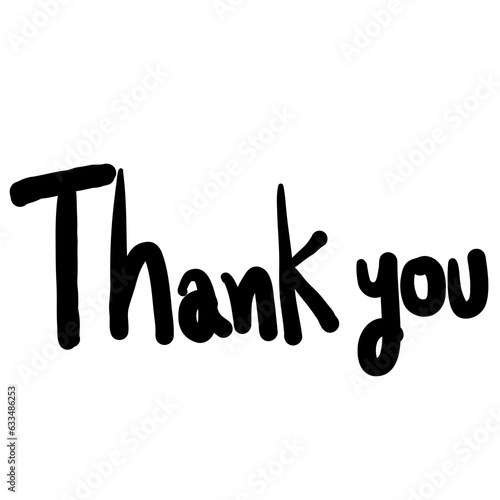 The text read thank you