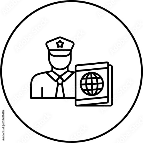 Passport control Icon