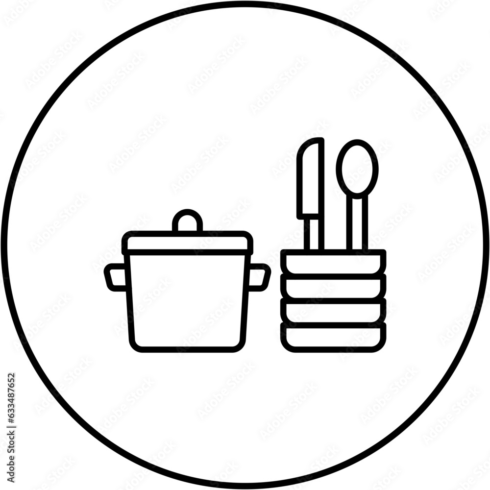 Obraz premium Kitchen utensils Icon
