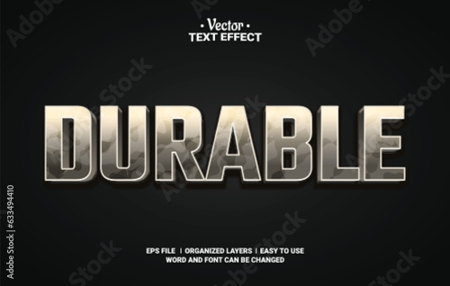 Durable Editable Vector Text Effect.