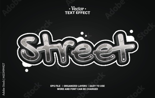 Street Editable Vector Text Effect.