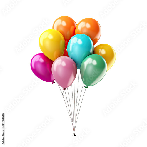 Colorful balloons isolated
