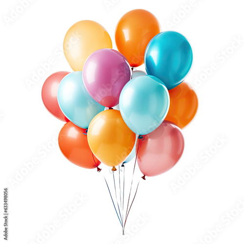 Colorful balloons isolated