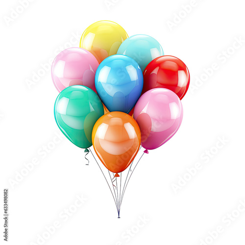 Colorful balloons isolated