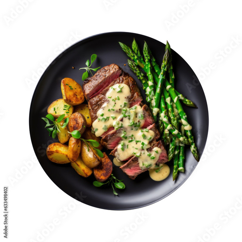 A Delicious Plate of Steak,...