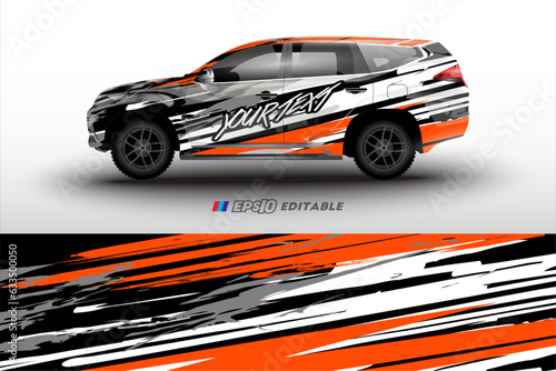 vector racing car wrap design for vehicle vinyl stickers and automotive company sticker livery 