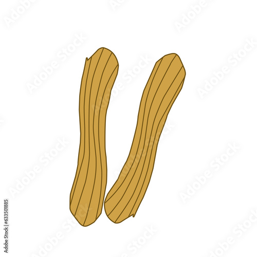 Churros Stick Vector Illustration 