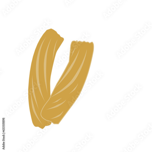 Churros Stick Vector Illustration 