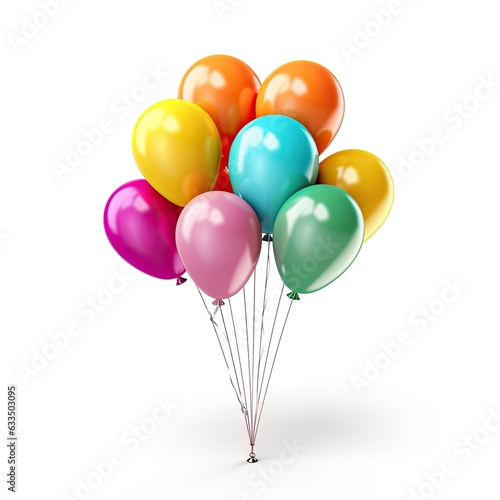 Colorful balloons isolated
