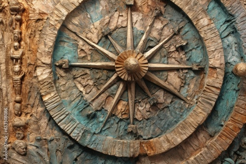 zoomed-in texture of sundials weathered surface