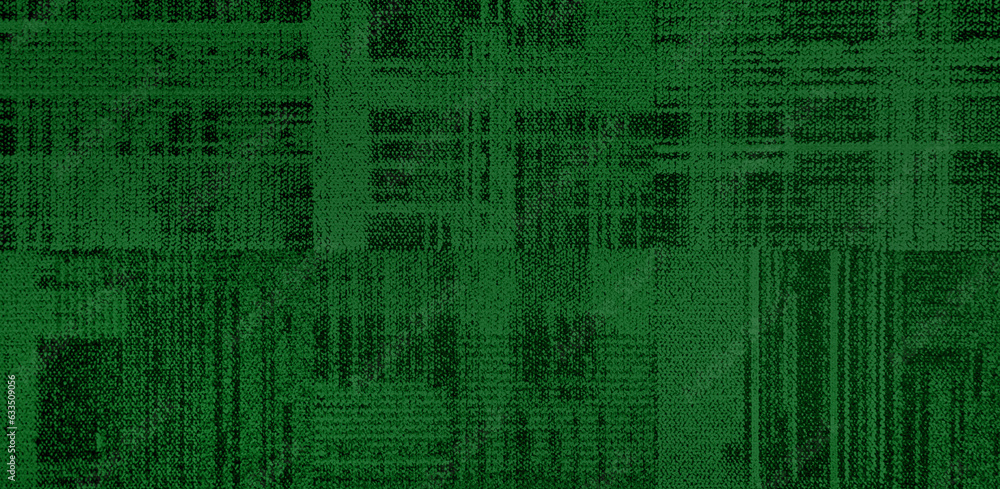 modern and uneven green tartan woven carpet textures in seamless pattern design. distressed texture of weaved rug fabric. office or hotel carpet for floor covering in natural mood.