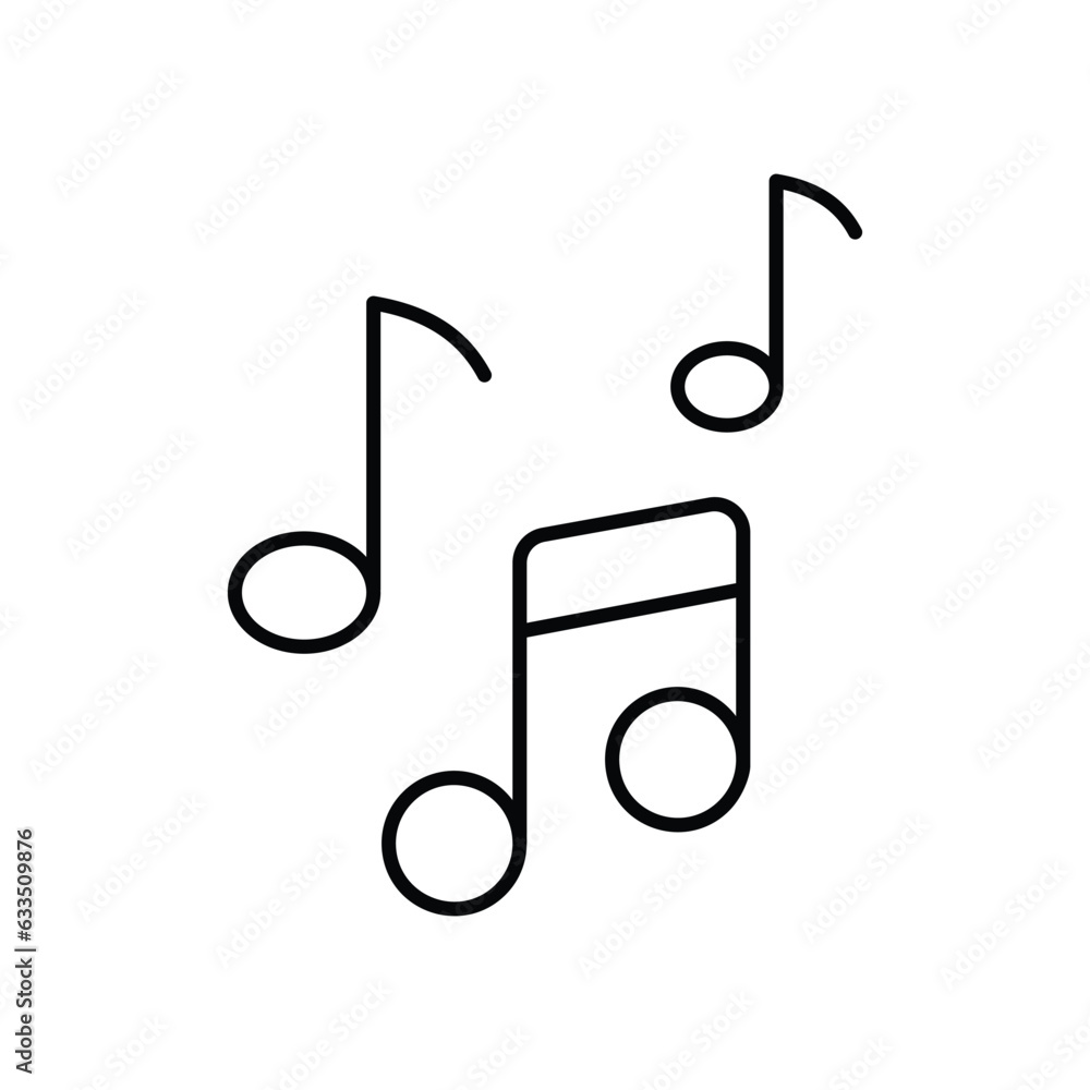 Music icon, vector stock illustration. Music icon, vector stock illustration.
