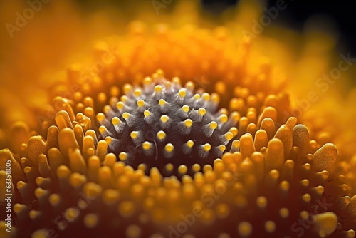 extreme macro shot of a single pollen grain