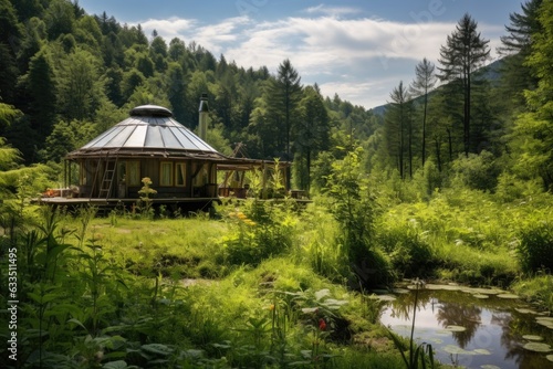 off-grid yurt surrounded by nature photo