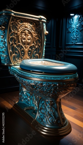 Vintage toilet bowl.