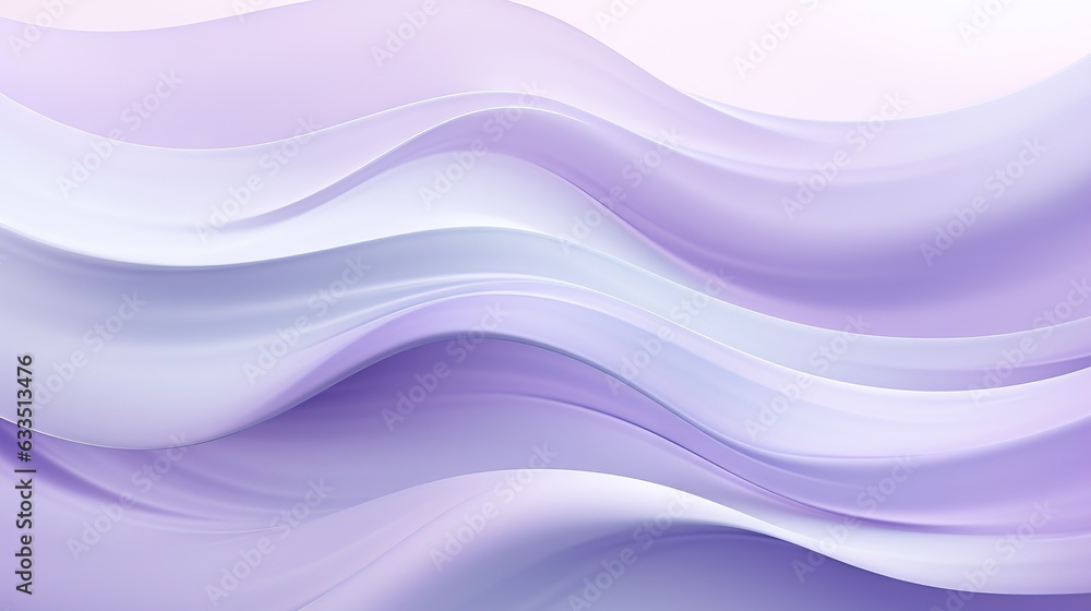 Obraz premium a white and purple background with wavy lines and waves on it. generative ai