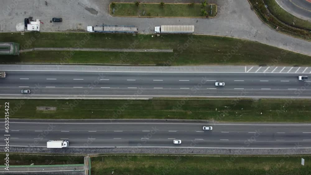 Rodovia Ayrton Senna captada por um drone na cidade de Itaquá em São Paulo Rodovia Ayrton Senna captada por um drone na cidade de Itaquá em São Paulo