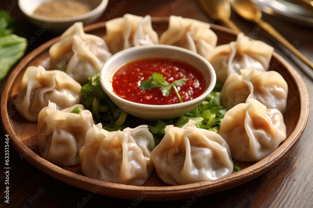 Nepalese and Tibetan Momo dumplings Nepalese and Tibetan Momo dumplings