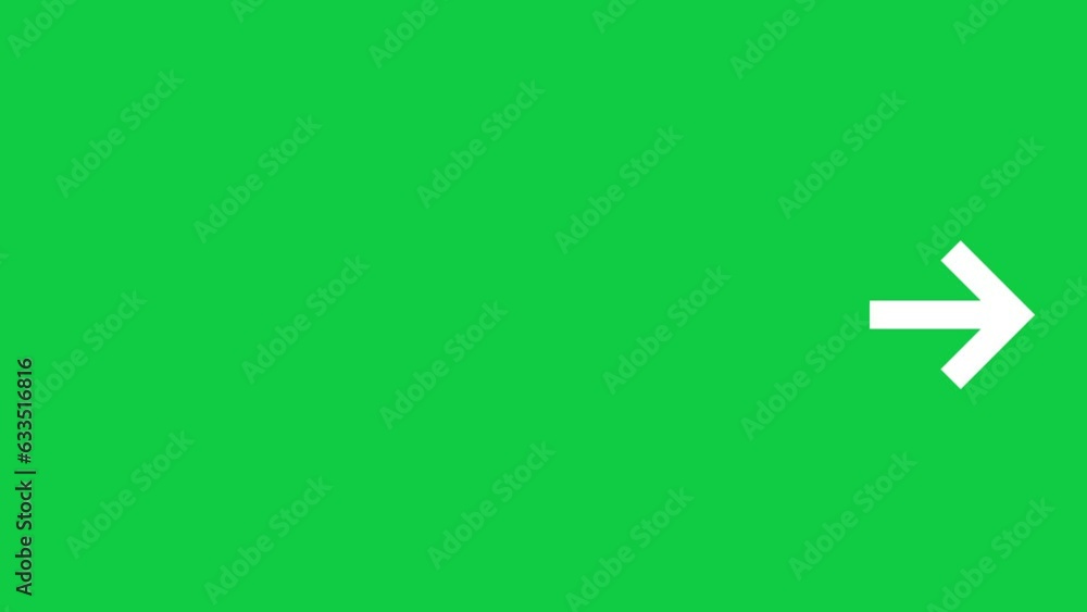 Next page Arrow Pointing To The Right - 4k Stock Video Green Screen Next page Arrow Pointing To The Right - 4k Stock Video Green Screen