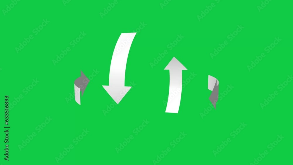 3D Arrow Circles Turning 3D Arrow Circles Turning