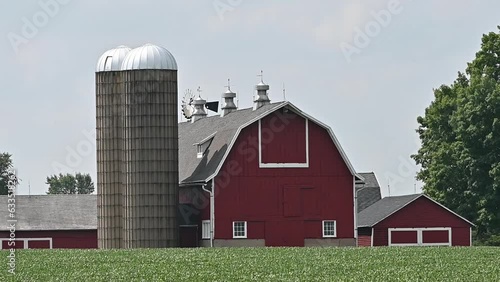 Barn, Silos, and Windmill