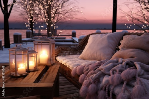 Romantic winter background