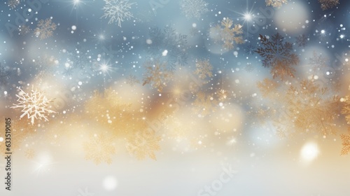 Winter background with snowflakes