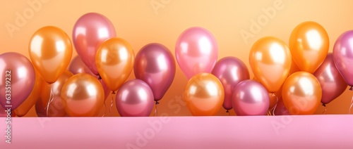 Vivid background with balloons