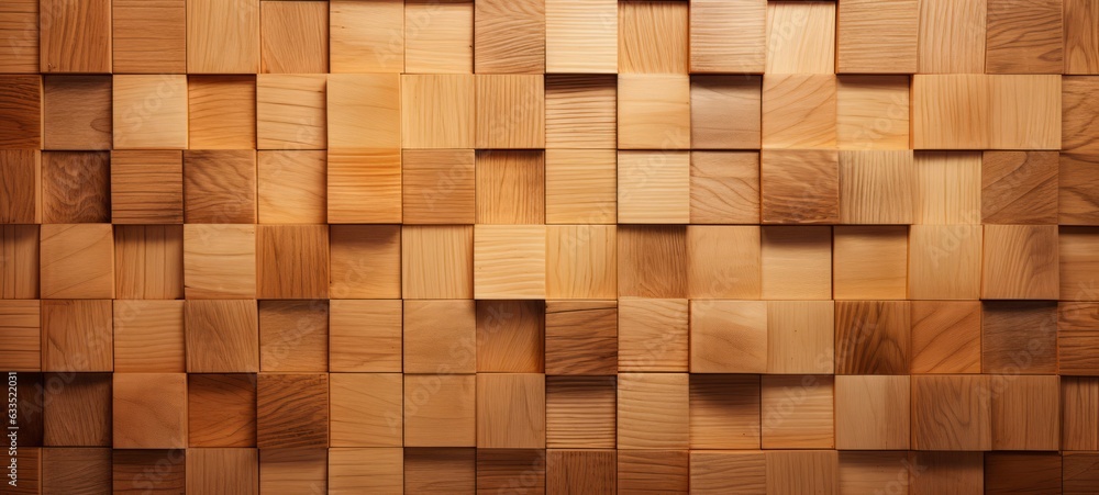 Cubic square parquet from Maple tree wood. Natural Maple wooden parquet background texture image. Ai generated Cubic square parquet from Maple tree wood. Natural Maple wooden parquet background texture image. Ai generated