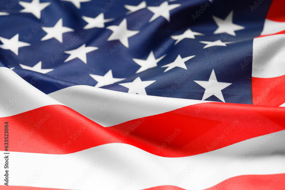 American flag as a symbol of independence