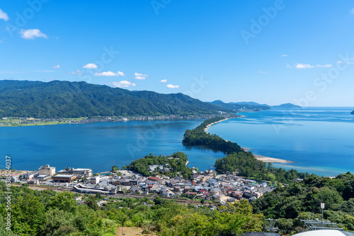 [京都府]晴天の天橋立（飛龍観の風景） photo