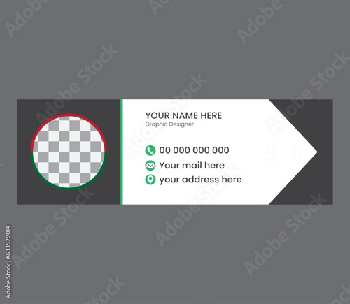 Modern Email signature template or email footer design. if you need any email signature design you knock me .i am available.
