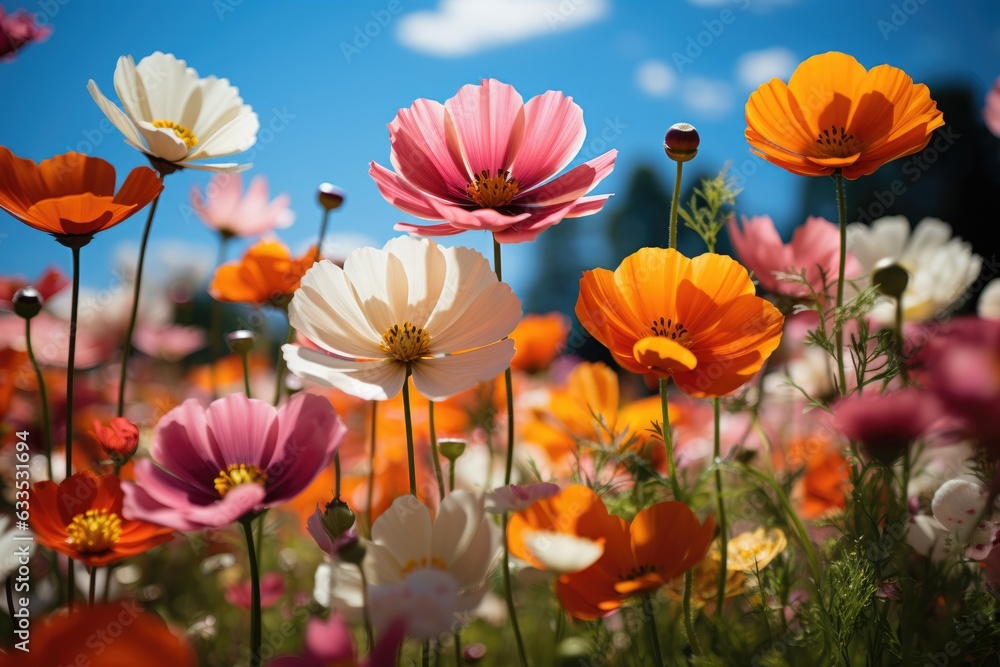 Wildflower meadow in full bloom - stock photography Wildflower meadow in full bloom - stock photography
