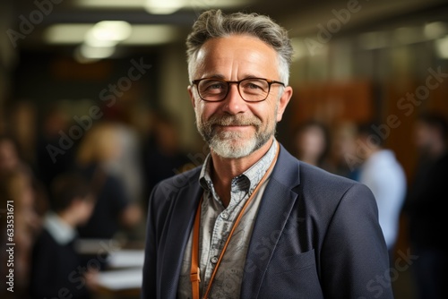 University professor giving a lecture - stock photography