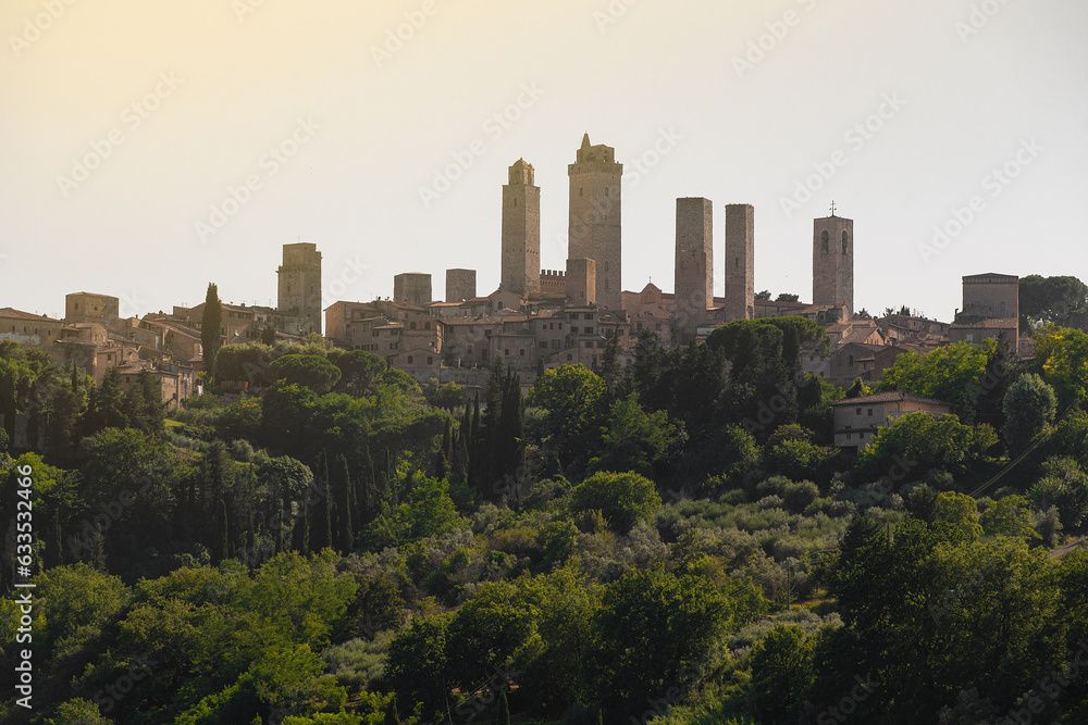 Views of the village of San Gimignano in Tuscany, Italy. San Gimignano 