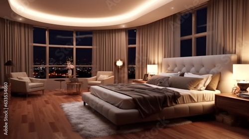 luxury interior modern bedroom interior luxury bed background