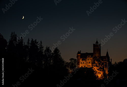 Bran Castle at night