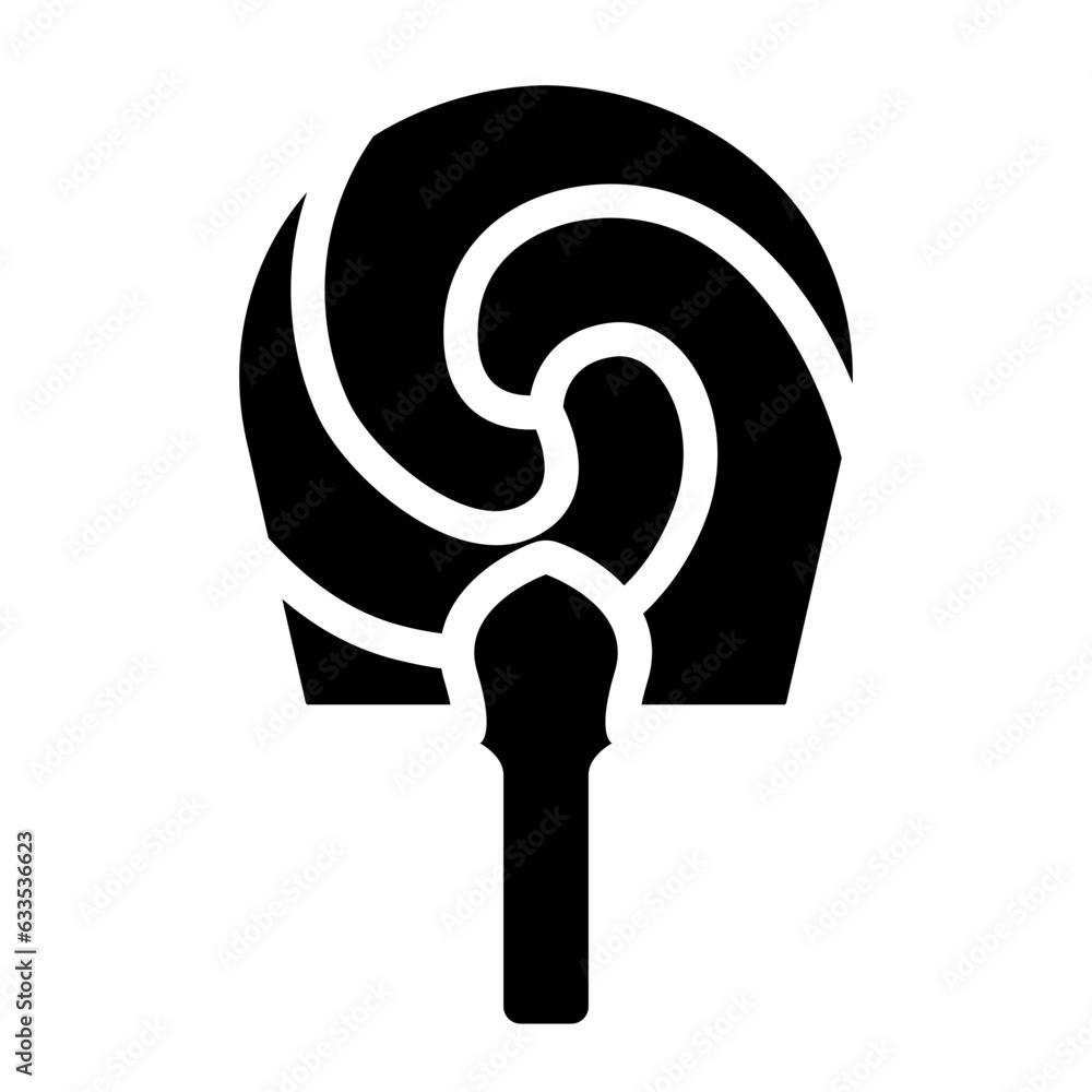 South Korea Traditional Fan solid glyph icon South Korea Traditional Fan solid glyph icon