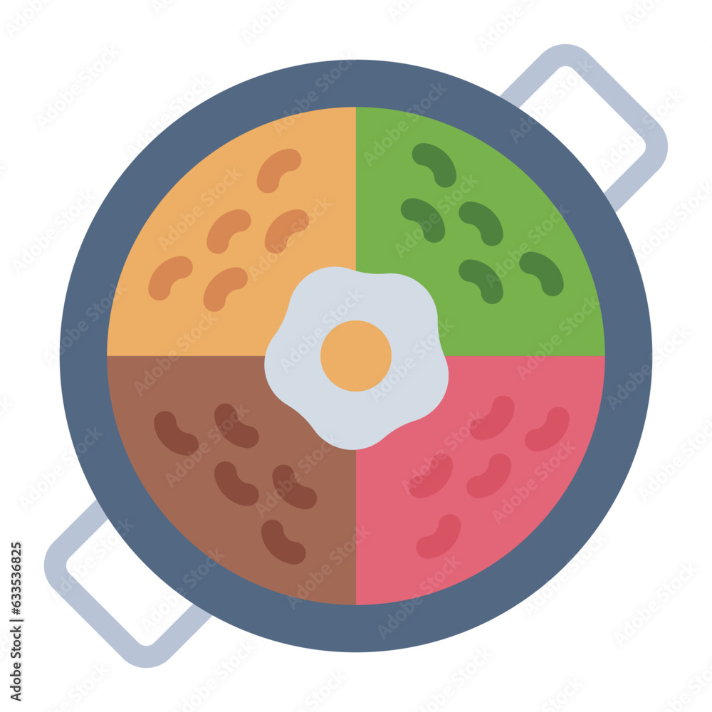 Bibimbap food culture icon Bibimbap food culture icon