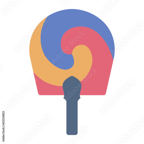 South Korea Traditional Fan icon