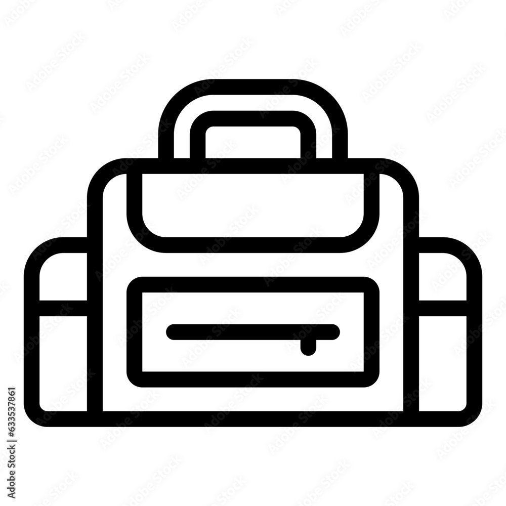 Camera Bag outline line icon Camera Bag outline line icon