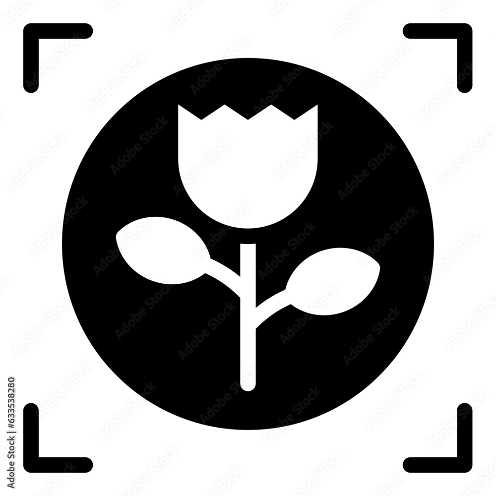 Macro Lens ui camera solid glyph icon Macro Lens ui camera solid glyph icon