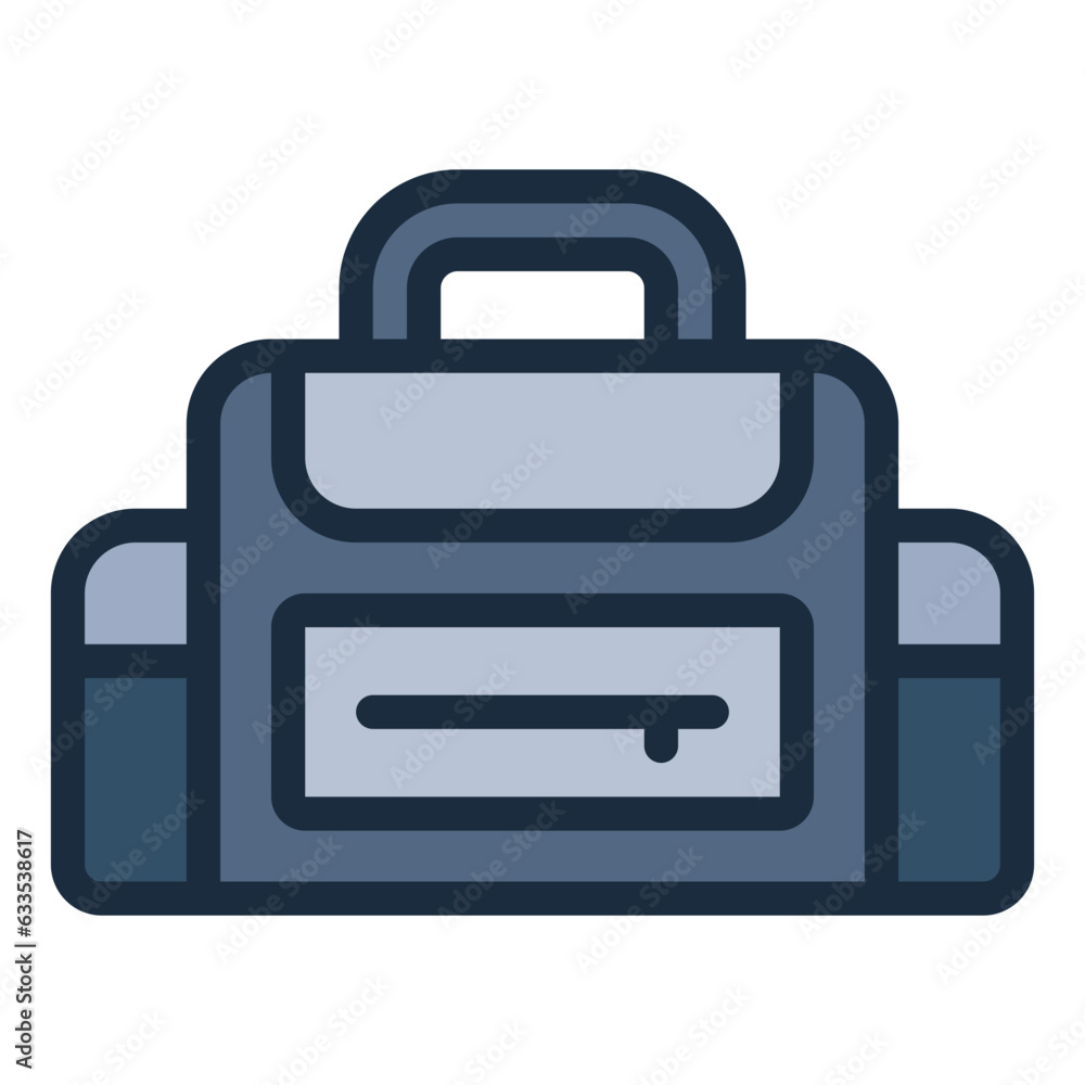 Camera Bag filled line icon Camera Bag filled line icon