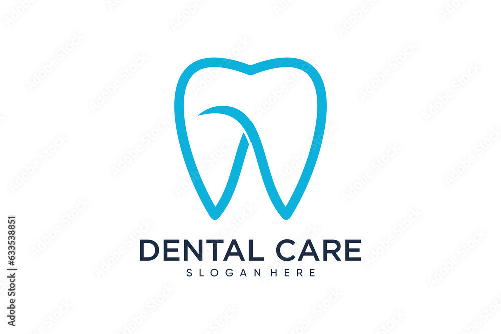 Dental logo design template vector illustration with creative idea Dental logo design template vector illustration with creative idea