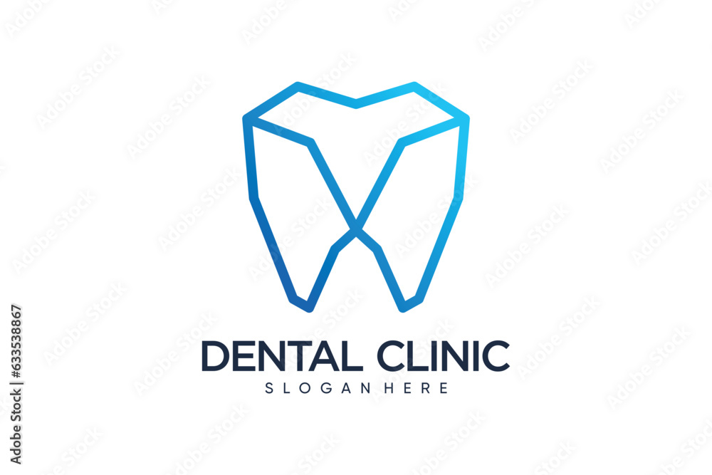 Dental logo design template vector illustration with creative idea Dental logo design template vector illustration with creative idea