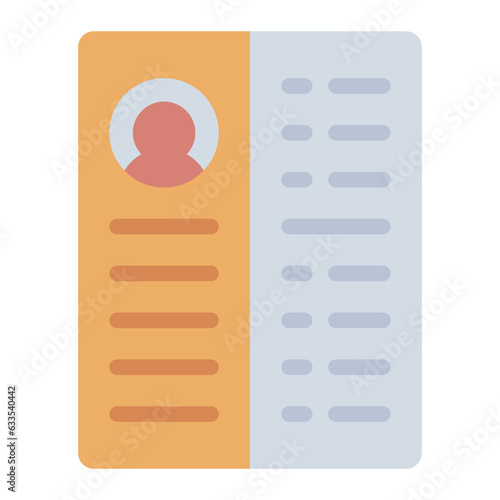 CV or curriculum vitae icon