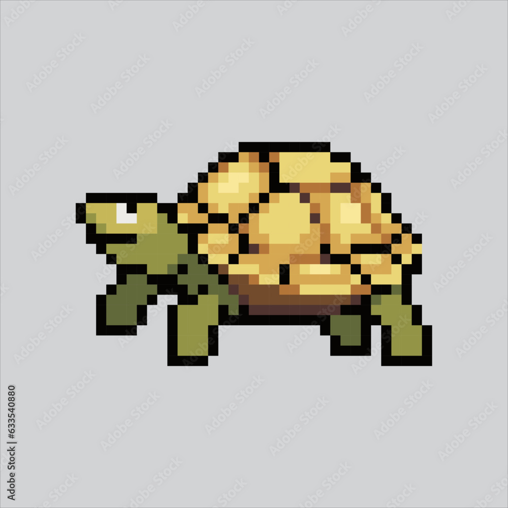 Pixel art illustration Tortoise. Pixelated Tortoise. Tortoise reptile animal icon pixelated
for the pixel art game and icon for website and video game. old school retro.