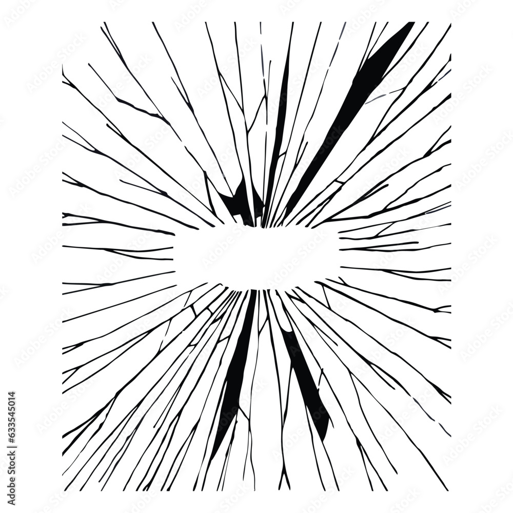 Obraz premium simple designs like shattered glass