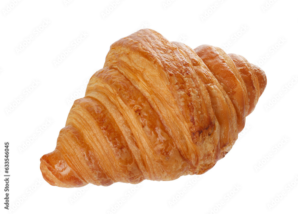 Delicious croissant isolated on white. Fresh pastry Delicious croissant isolated on white. Fresh pastry