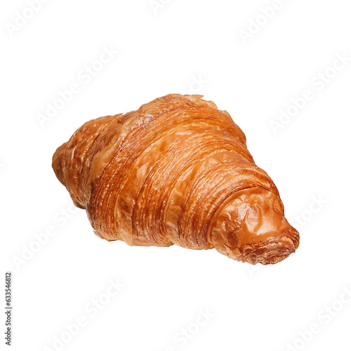 Fresh croissants on a white background